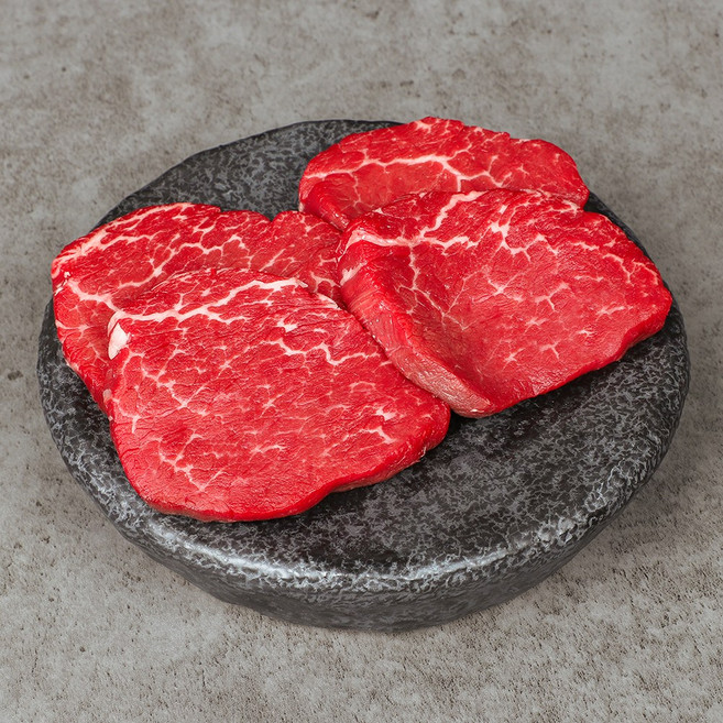 국내산 1등급 소고기 안심, 10개, 200g