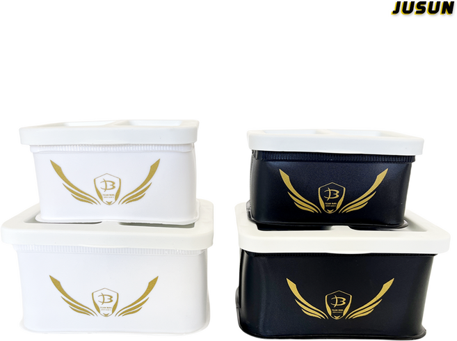 주선코리아 EVA 2단 미끼통 블랙/화이트 2가지 대형/소형, 1개