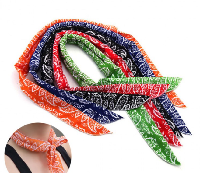 무더위 아이스 쿨스카프 얼음스카프 아이스 머플러 쿨타올 등산 낚시 캠핑 애견, 1개, 상세페이지 참조