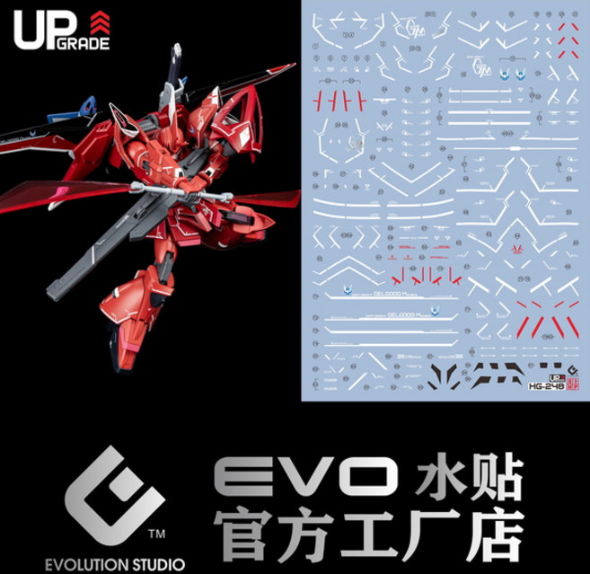 EVO데칼 HG-248 HG 겔구그 메나스 루나마리아 전용 UV 형광 - 에보데칼 습식