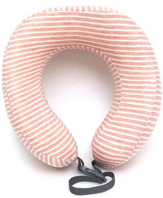 記憶棉護頸U型枕 旅行枕, 粉紅