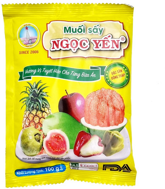 응우엔 소금 NGOC YEN DRIED SALT(비닐) 과일소금, 100g, 1개
