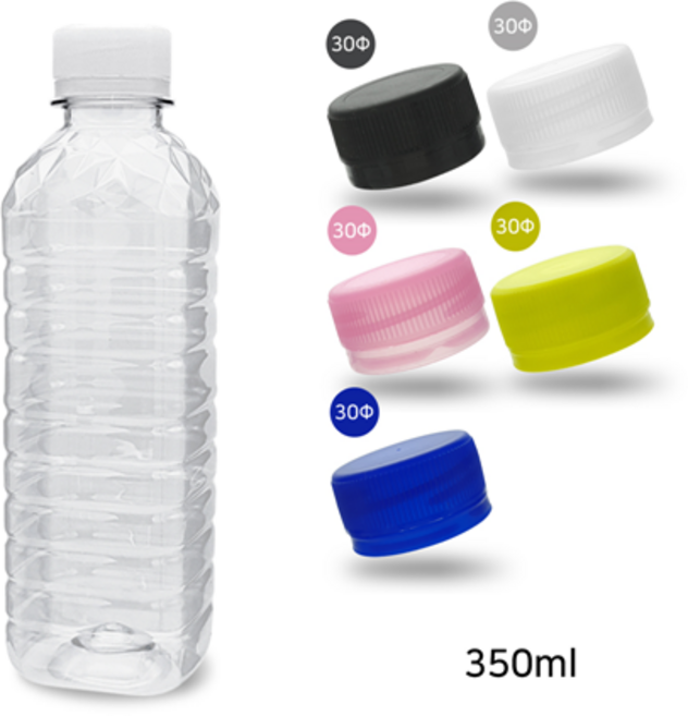 MIR (1BOX) 생수 공병 사각 500ml (기본캡-160개입), 화이트, 1개