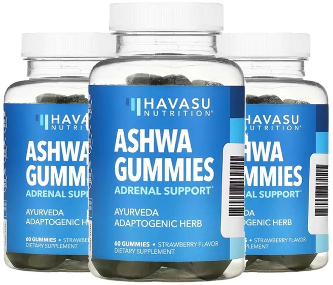 하바수뉴트리션 아슈와 아쉬아 간다 딸기맛 구미젤리 60개3통 - 쿠팡