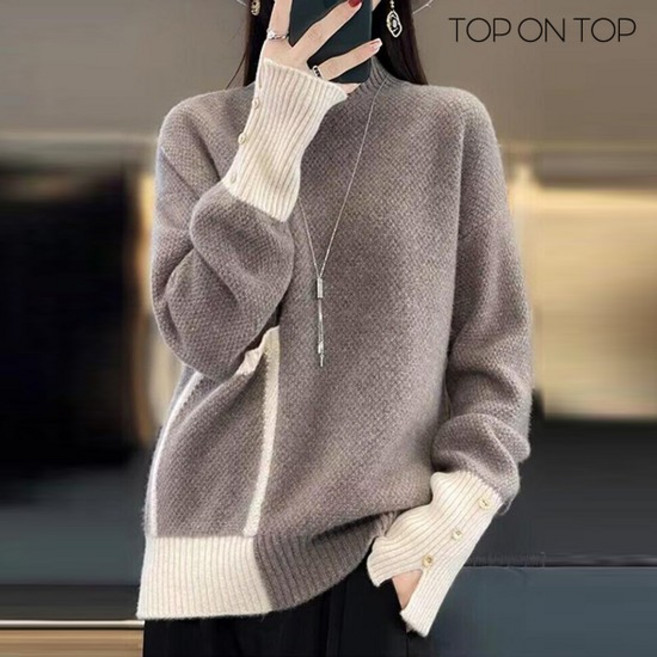 알로 빅포켓 배색니트 TP2310200