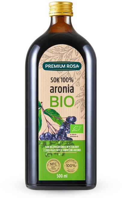 프리미엄로사 유기농 아로니아 원액 100%, 500ml, 1개