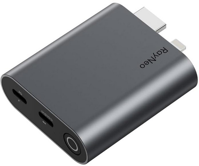 / HDMI 장치가 내장된 iPhone 14 및 이전 버전용 RayNeo HDMI 2 0 어댑터 HDR10 지원 배터리 및 충전 및 기능 에어 4 프로 AR 글래스용 108