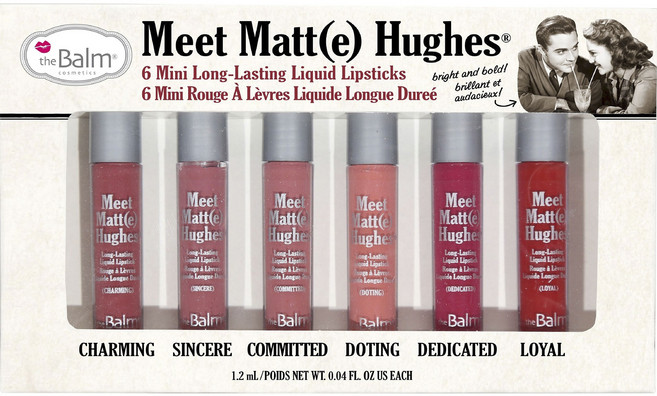 더밤 밋 매트 휴즈 미니 롱-래스팅 리퀴드 립스틱 6종 세트, Charming 1.2ml + Sincere 1.2ml + Commited 1.2ml+ Doting 1.2ml + Dedicated 1.2ml + Loyal 1.2ml, 1개