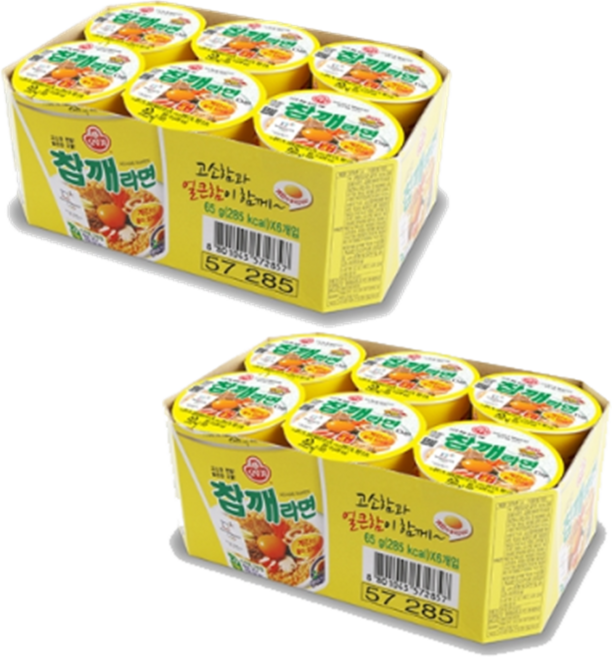 오뚜기 참깨라면 컵라면 작은컵 65g x 12개