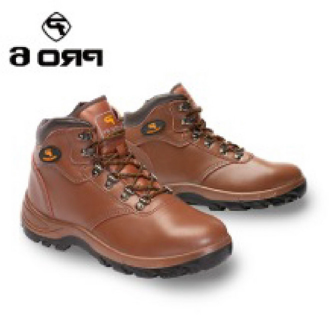 네보자 안전화 6인치 브라운 남자 여름용 내화학 건설현장