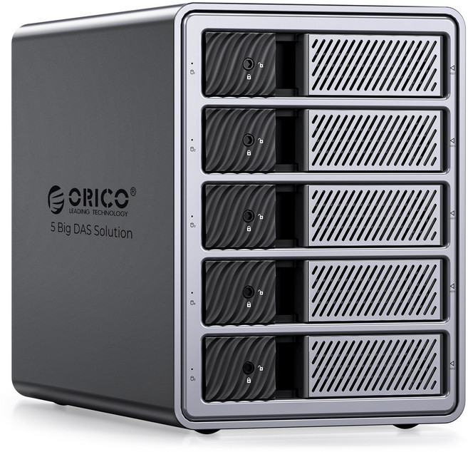 오리코 알루미늄 합금 썬더볼트3 5Bay DAS 데이터스토리지 9858T3, 1개