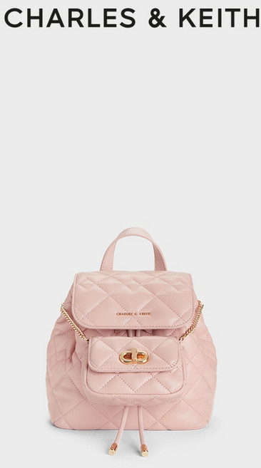 찰스앤키스 백팩 다이아몬드 퀼팅체인백 여성가죽백팩
