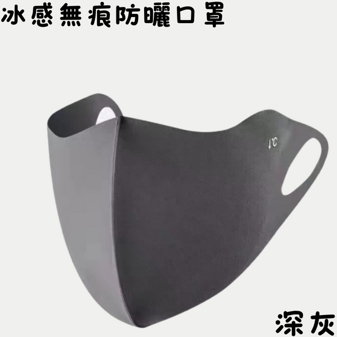 透氣 夏季輕薄防風防塵口罩 適合騎車成人使用, 1個