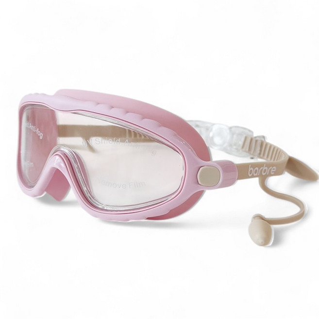 바브레 아동용 스윔고글 물안경, 1개, 핑크베이지