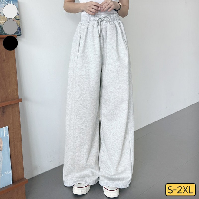 바비팩토리 여성용 롱/숏 뱃살 커버완벽 높은 밴드 와이드 트레이닝 투웨이 조거/와이드핏 긴바지