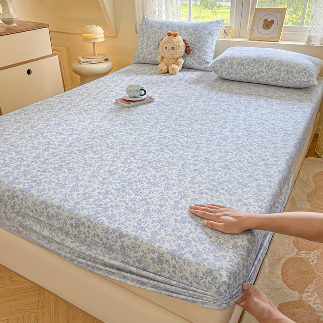 만자천홍 순면 매트리스 커버 사계절 공용