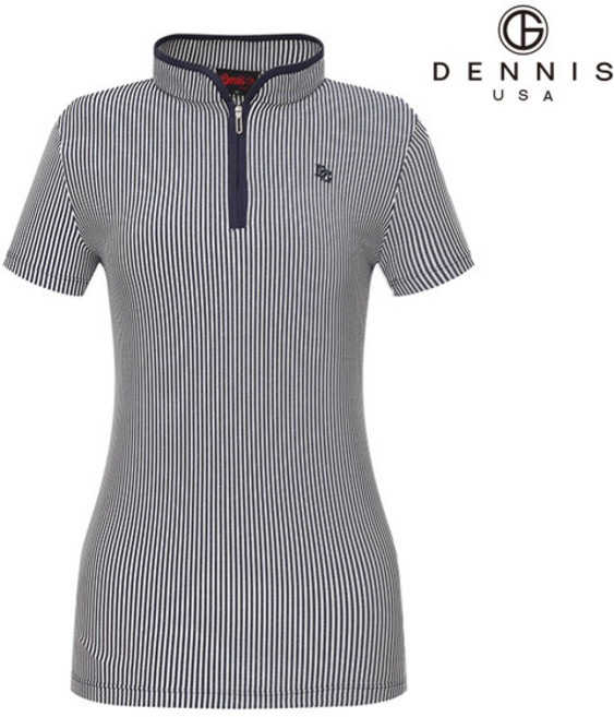 데니스골프 DENNIS 여성)버티컬 스트라이프서커티셔츠_NAMMLTS083