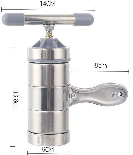 不鏽鋼手搖壓麵機 家用製麵器, 1個