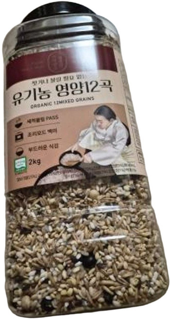 유기농 세척 12곡 잡곡밥 매일 씻기 귀찮은 쌀불리기 없이 바로짓는 영양 혼합곡, 2kg