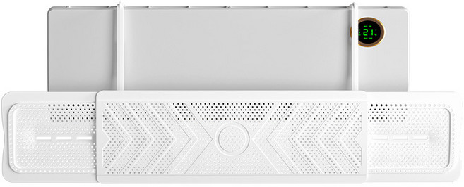 Zebeer 벽걸이 스탠드에어컨 바람막이 무타공 자유로운 길이조절 에어컨바람막이, 1개, TYPE:D