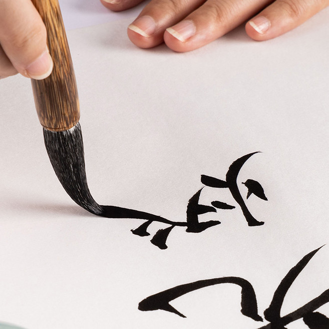 문항명필 서예 캘리그라피 동양화 입문용 부드러운 겸호필 전통 붓, 1개, 12호