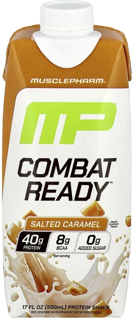 매우편하고 MusclePharm Combat 레디™ 단백질 셰이크 솔티드 캐러멜 500ml(17fl oz) 끝내주게잘나가는상품, MusclePharmCombat레디단백질셰이크솔티드캐러, 1, 500ml - 쿠팡