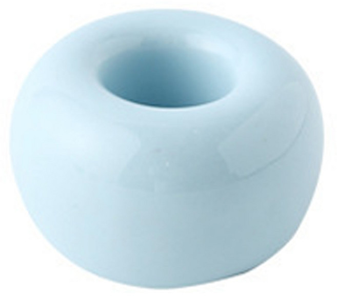 심플 욕실 인테리어 도넛 도자기 파스텔 칫솔꽂이 홀더, 블루, 1개