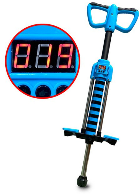 [한토이] NEW 스카이콩콩 점핑스틱 카운터 사운드기능, 블루95(30kg 이하), 1개