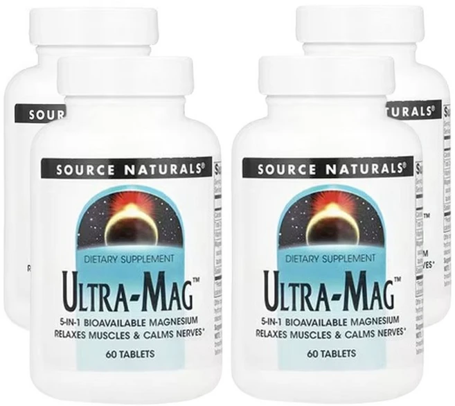 소스네츄럴스 Ultra-Mag, 4개, 60정 - 쿠팡