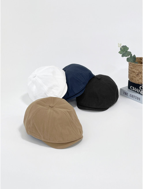 빅사이즈 팔각 코튼 레트로 헌팅캡 모자