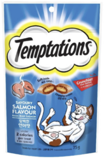 템테이션 담백한 연어맛 75g, 1