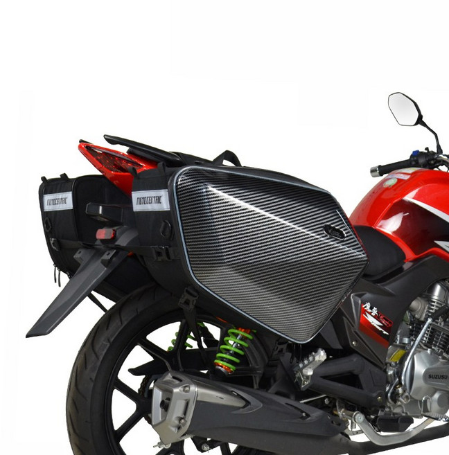 오토바이 ABS 하드쉘 사이드백 바이크 새들백 TSA 잠금 사이드박스 대용 가방 30L+30L, 카본