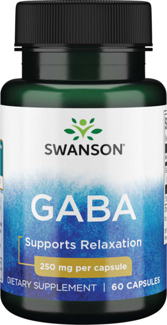 스완슨 가바 감마 아미노부티르 애시드 250mg 캡슐, 60개입, 1개, 60정