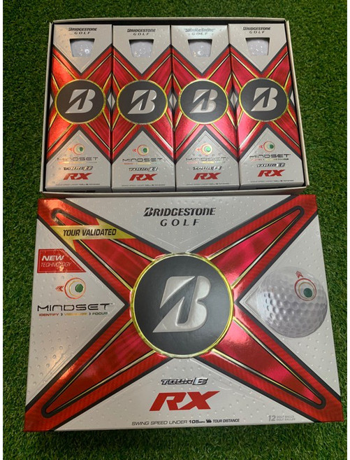 Bridgestone 24' TOUR B X TIGER 高爾夫球 三層球（12顆/盒）, 1個, R/紅