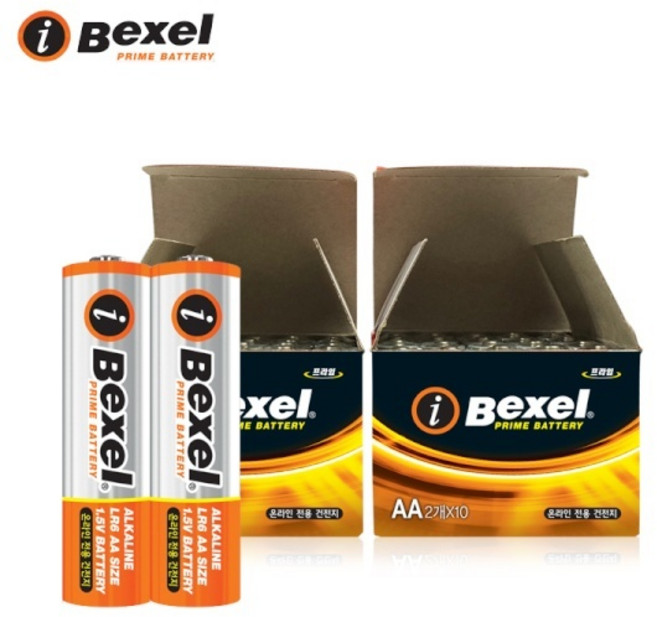(벡셀) 알카라인 건전지 (벌크) (AA/20알), 1개, 20개입