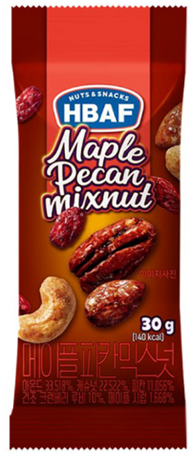 바프 메이플피칸믹스넛, 30g, 9개