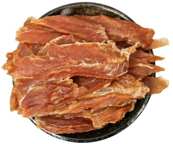 御天犬 狗零食量販包 純肉系列寵物肉乾 多種口味可選 雞腿雞胸雞胗, 1個, 350g, 雞腿肉片