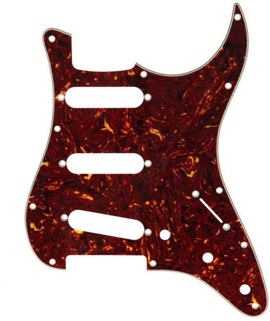 펜더 62 Vintage 스트랫 호환 픽가드 싱싱싱 11홀 Fender Pickguard Tortoies, 1개