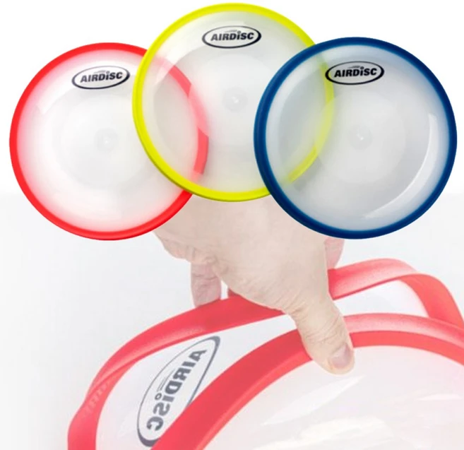 스포메카 에어디스크 고무쿠션 원반 플라잉디스크 레크레이션 뉴스포츠, 1개, 색상랜덤 발송 - 쿠팡