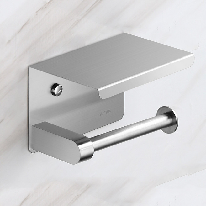 하우쏠 프리미엄 스텐304 휴지걸이 기본형, 기본형 무광, 1개, 실버 무광