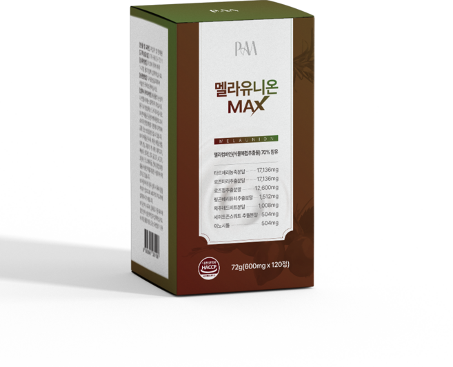 파미젠 멜라유니온 MAX 타트체리 농축분말 4개월분, 1개, 120정