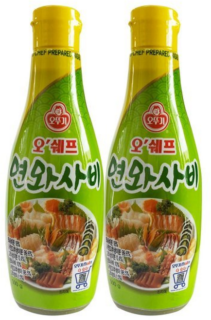오쉐프 연와사비 /오뚜기, 2개, 500g