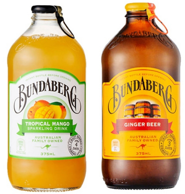 분다버그 2종(망고6병+진저비어6병) 375ml x 1세트, 12개