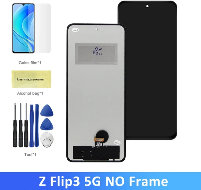 호환호환 호환Z 플립 3 F색상 LCD 터치 린 5G 교체 테스트 완료, 05 TFT No Frame