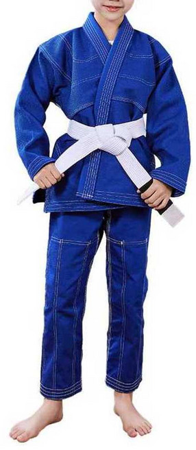 주짓수 도복 어린이용 유도복 단 상하 세트, 1개, 검은색 XS
