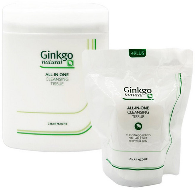 참존 징코 내츄럴 올인원 클렌징 티슈 + 리필 (110매+110매), 1개