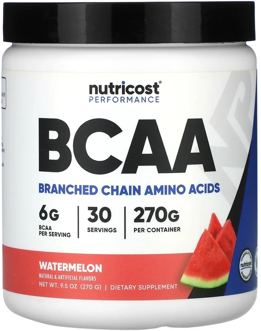 몸관리하세요 겨울입니다 Nutricost 운동 능력 BCAA 수박 270g(9.5oz) 특별관리진행, Nutricost운동능력BCAA수박270g95oz, 270g, 1 - 쿠팡