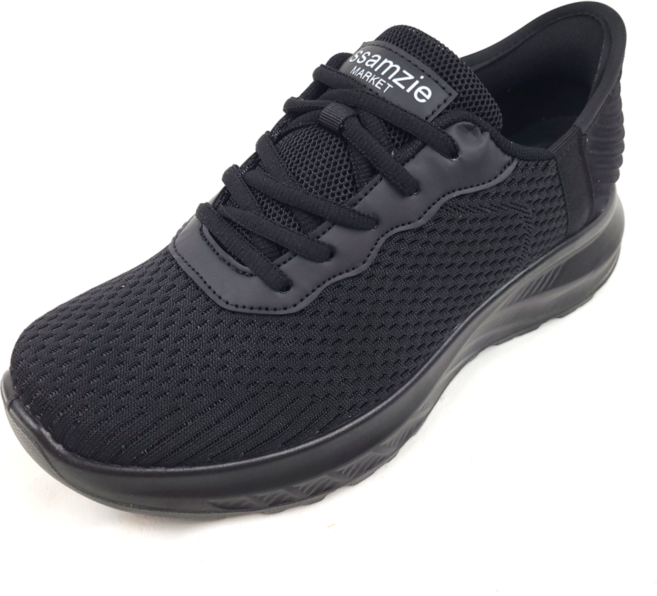 순이의신발장 신고벗기편한 발볼넓은 니트 발편한 쿠션 가벼운 올블랙 남자 운동화 남성런닝화