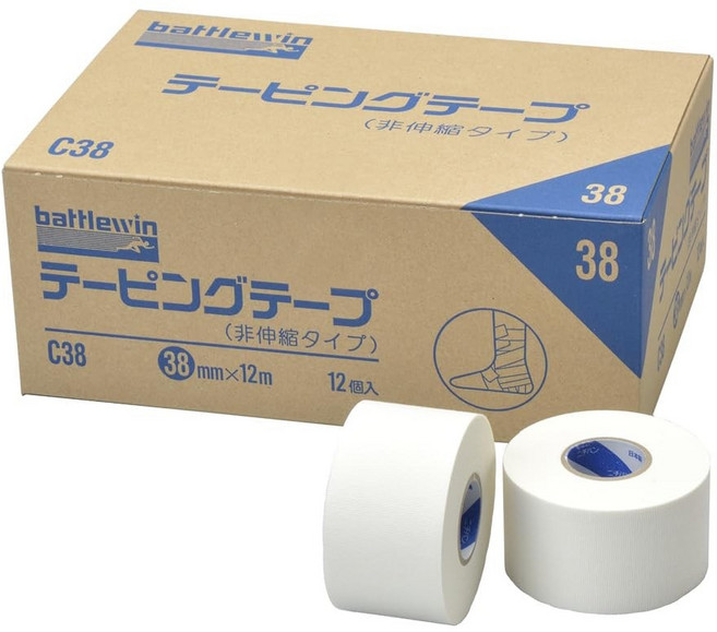 니찌반 배틀윈 테이프 38mm 1박스 주짓수 유도 손목 발목 손가락 테이프 C38, 1개, 1개입