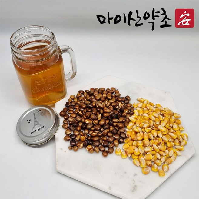 국내생산 볶은 옥수수 200g 직화볶음 100% 국내산 로스팅 옥수수차 마이산약초, 상세페이지 참조